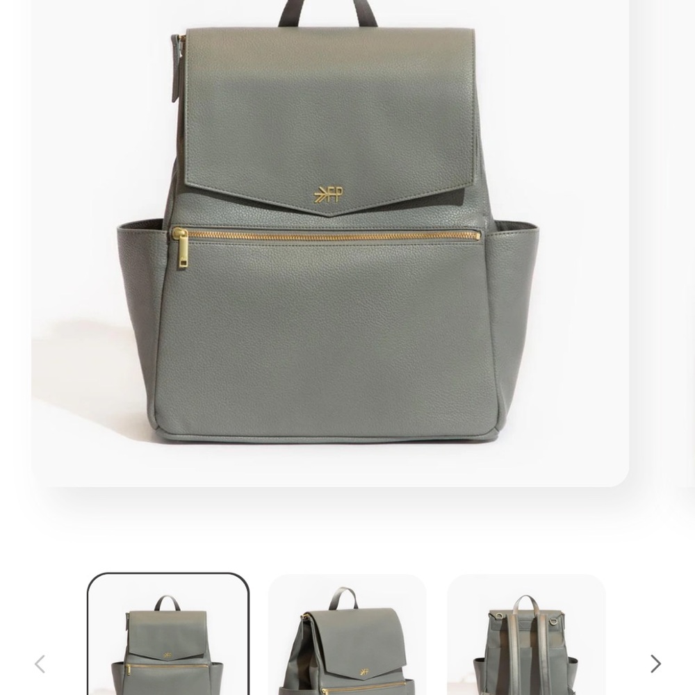 Freshly Picked Gray Diaper Backpack II